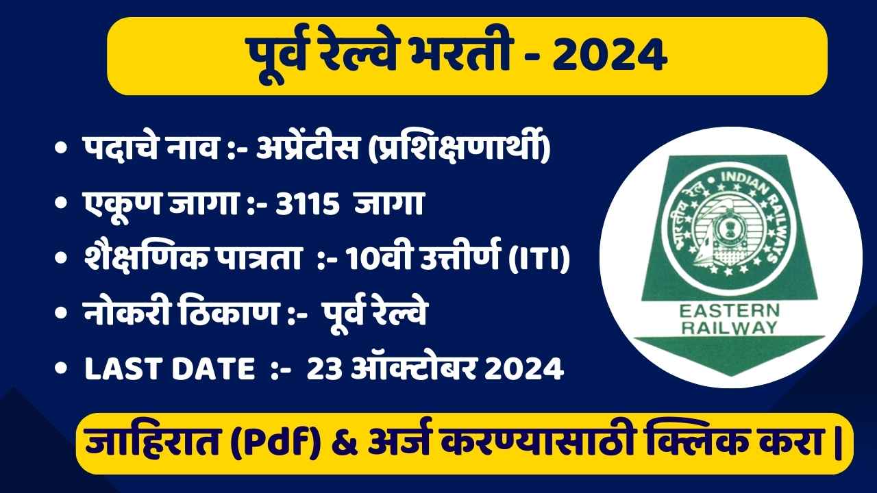 Eastern Railway Bharti 2024